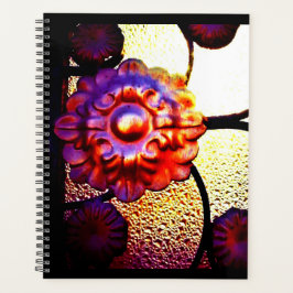 Agenda Flor de metal