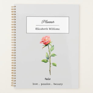 AGENDA FLOR DE NASCIMENTO DE ROSA DE JUNHO PERSONALIZADO