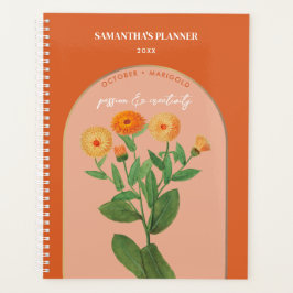 Agenda Flor de Nascimento Personalizado Mês de outubro Ma