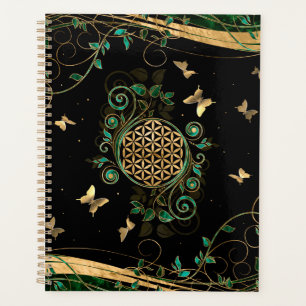 Agenda Flor de Vida - Mosca Malaquita e Borboletas