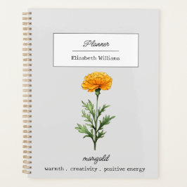 AGENDA FLOR DO NASCIMENTO MARIGOLD DE OUTUBRO PERSONALIZA