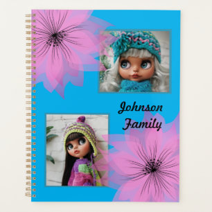 Agenda Flor lilás elegante