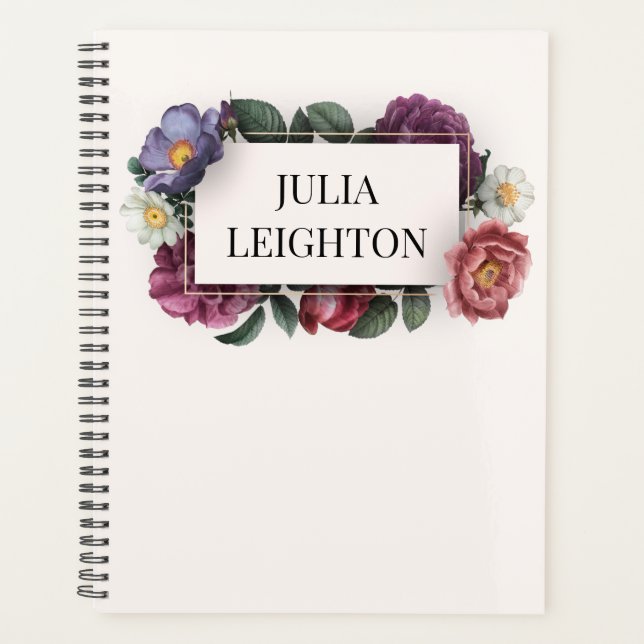 Agenda Florais escuros (Frente)