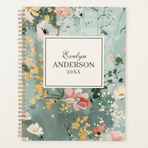 Agenda Florais pintados