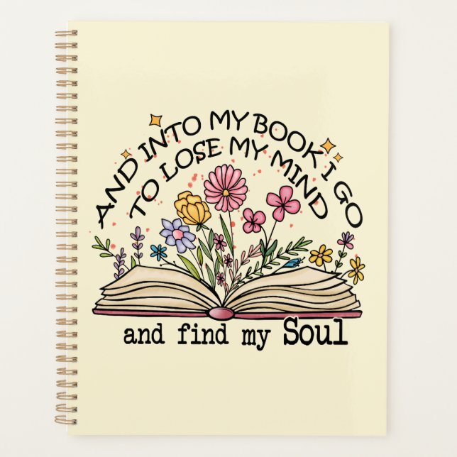 Agenda Floral Book Lover (Frente)