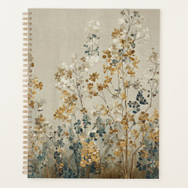Agenda floral de prado âmbar