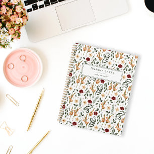 Agenda Floral Delicado Personalizado