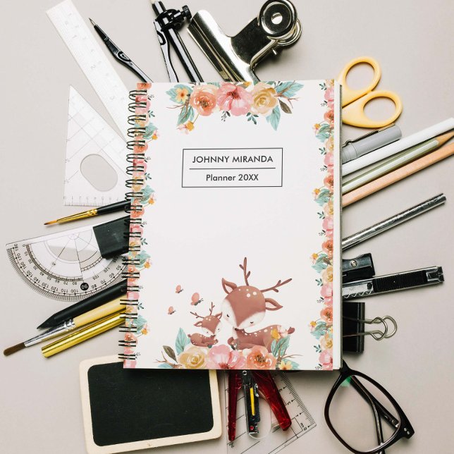 Agenda floral e folhas mês e semana (Criador carregado)