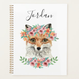 Agenda Floral Fox | Adicione seu nome