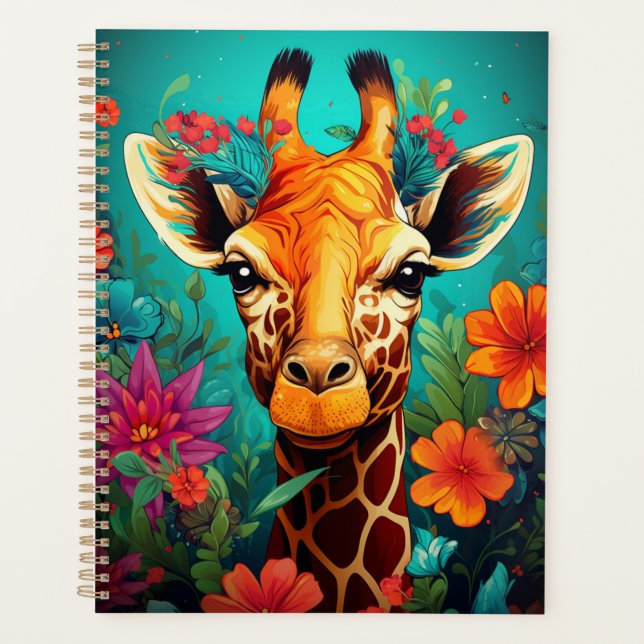 Agenda Floral Girafa Portrait- 9319 (Frente)