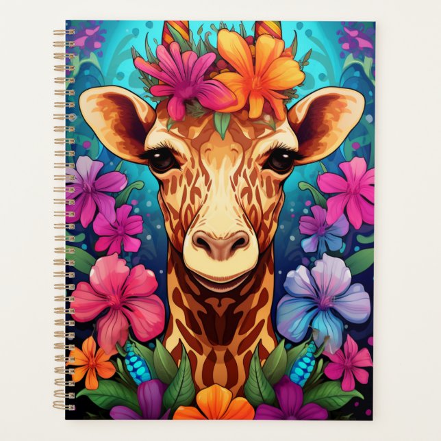 Agenda Floral Girafa Portrait- 9322 (Frente)