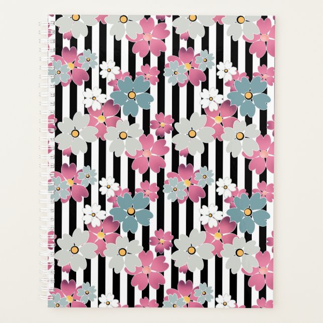 Agenda Floral, listrado (Frente)