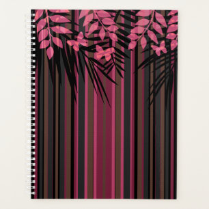 Agenda Floral, listrado, retro