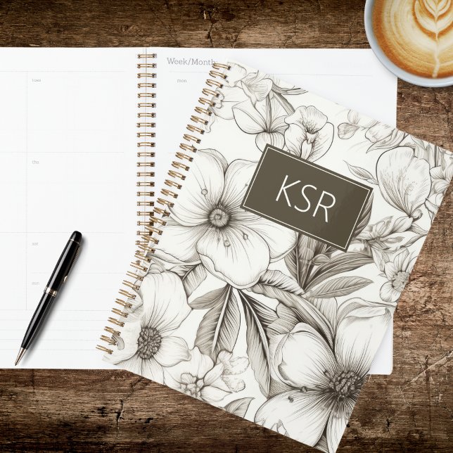 Agenda Floral Moderno  (Criador carregado)