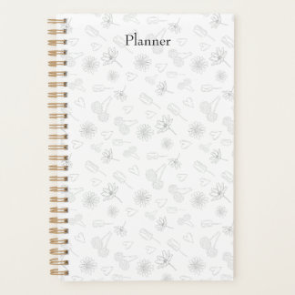 Agenda Floral Outline Planner