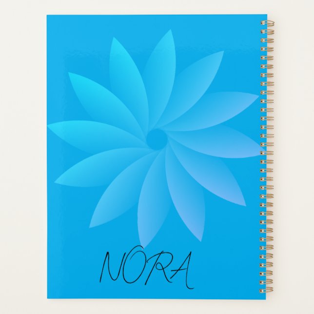Agenda Floral Personalizado (Verso)
