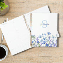 Floral Personalizado de Aquarela de Flor Silvestre