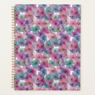 Agenda Floral Primavera Rosa e Verde Pastel Vintage