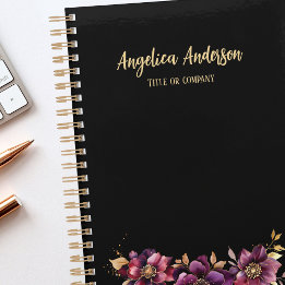 Agenda Floral Puro Fino e Personalizado