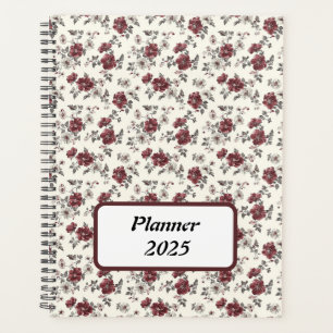 Agenda Floral Romântico Na moda Rústico Elegante