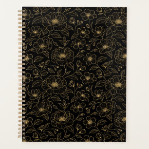 Agenda Floral Sem Costura Luxuosa Elegante