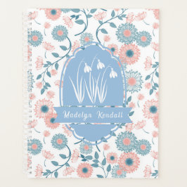 Agenda Floral Soft Laurentiana Nome Personalizado