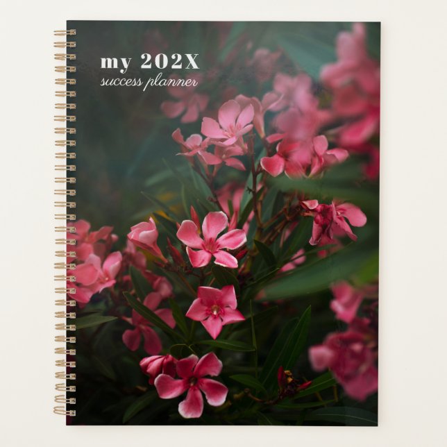 Agenda Floral sombrio e temperamental (Frente)
