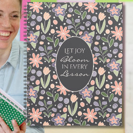 Agenda Floral Teacher Planner - Let Joy Bloom Design