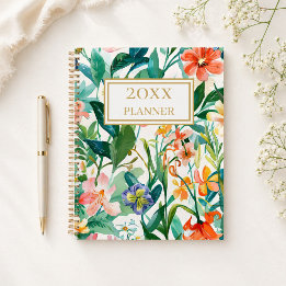 Agenda Floral Tropical Personalizado