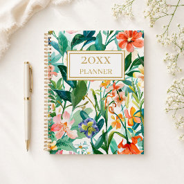 Agenda Floral Tropical Personalizado