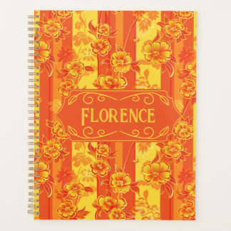 Agenda Florence Yellow e Orange Floral