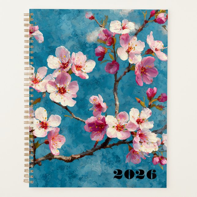 Agenda Flores 2026 Inspiración Vincent Van Gogh (Frente)