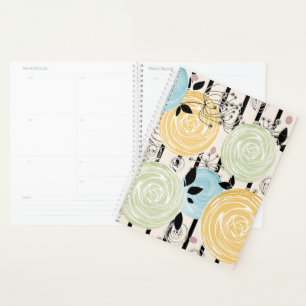 Agenda Flores abstrato