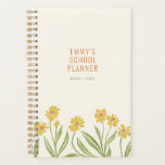 Agenda Flores Amarelas Bonito Ilustradas<br><div class="desc">Este planejador de notebook encadernado em espiral apresenta um cobrir de creme com caules de flor silvestre, amarelos, texturais e ilustrados, e um texto moderno e poupado que é fácil de personalizar. Não se esqueça de editar o texto "retornar se encontrado" no cobrir traseiro apenas para o caso de o...</div>