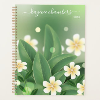 Agenda Flores Amarelas e Brancas Personalizadas Elegantes