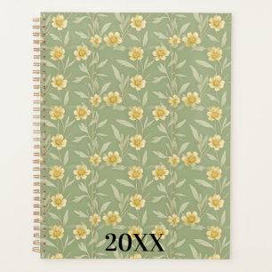 Agenda Flores Amarelas em Verde