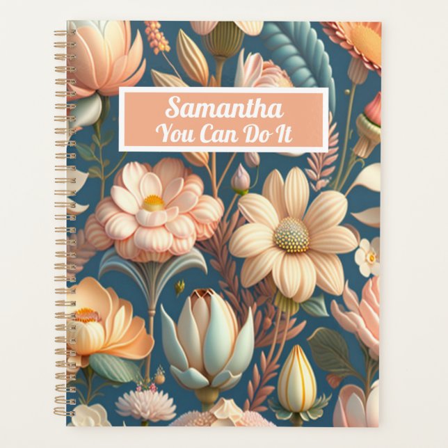 Agenda Flores amarelas selvagens "Você pode fazer isso" p (Frente)