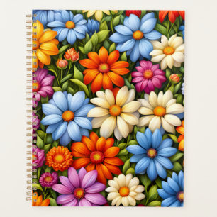 Agenda Flores bonitas, coloridas,
