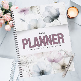 Agenda Flores Bonitas de Aquarela