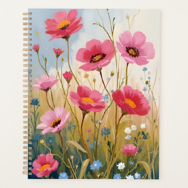 Agenda Flores Coradas | Prado Floral Rosa (Frente)