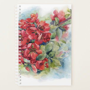 Agenda Flores de aquarela flores vermelhas illustr de mar