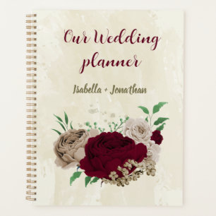 Agenda flores de champanhe da Borgonha casamento