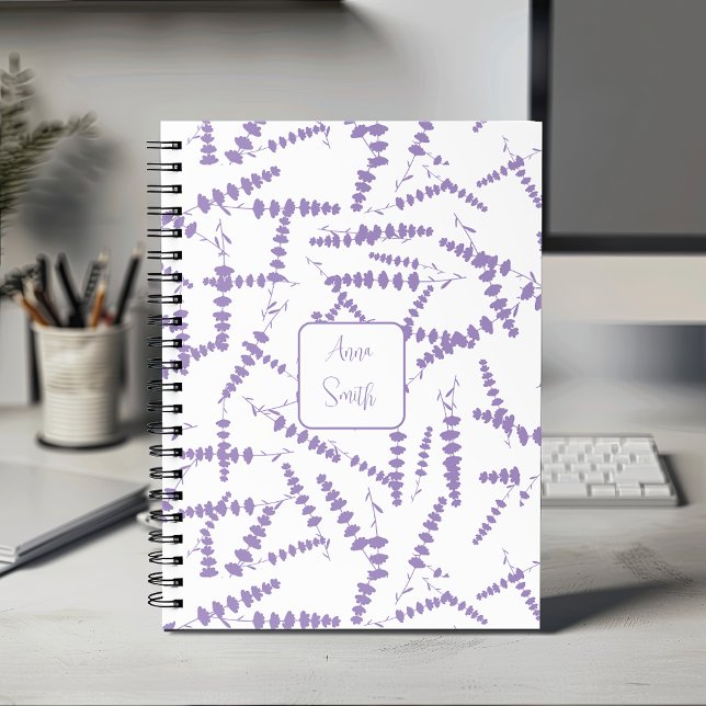 Agenda Flores de Lavanda roxas _ Script de Padrão Floral (Criador carregado)