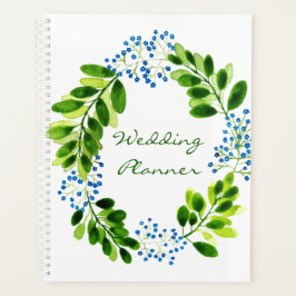 Agenda Flores de Não-Me-Esqueças Casamento Aquarela