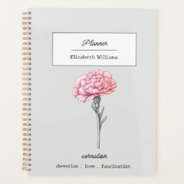 AGENDA FLORES DE NASCIMENTO DE CARNAÇÕES DE JANEIRO PERSO