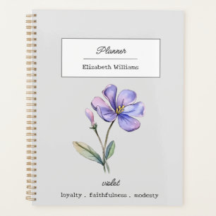 AGENDA FLORES DE NASCIMENTO DO VIOLETA DE FEVEREIRO PERSO