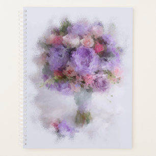 Agenda Flores de pintura a óleo Elegante Modelo moderno