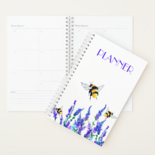 Agenda Flores de primavera e Abelhas Flores - Desenho