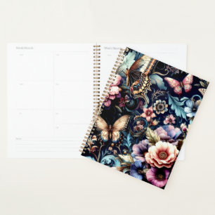 Agenda Flores de primavera e Borboletas Antigas