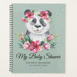 Agenda Flores do Chá de fraldas do Urso Boho Panda